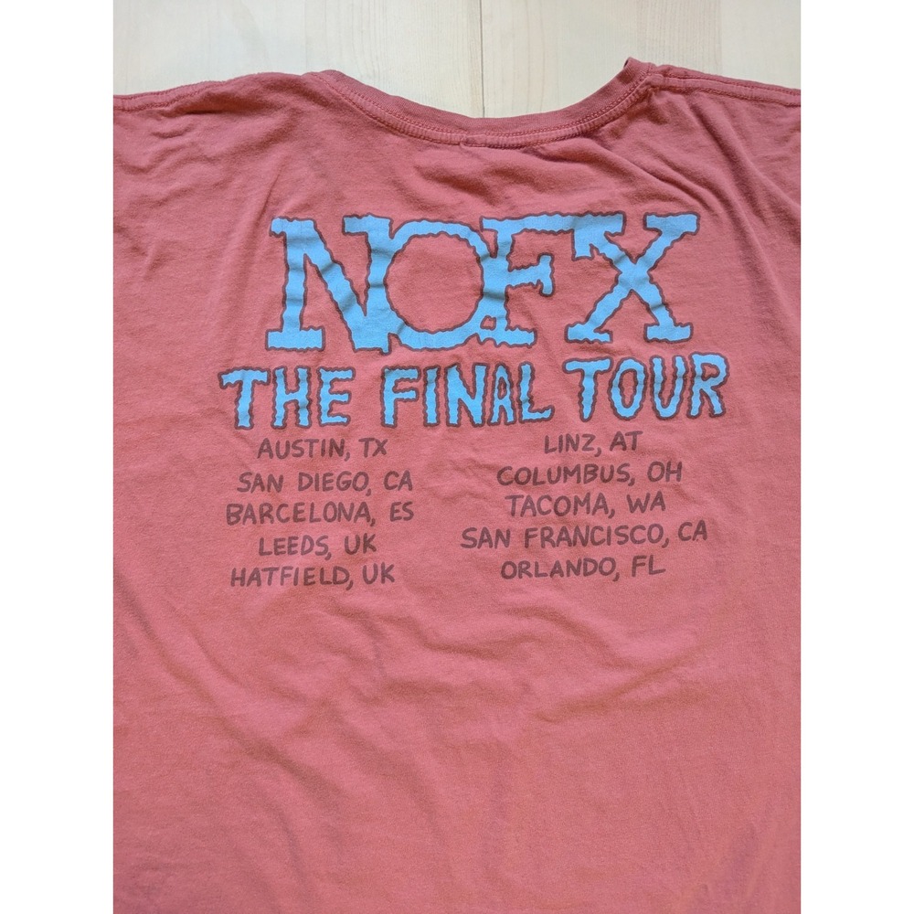 NOFX The Final Tour City - Band Graphic - Red Coral 3XXX Seattle San Francisco - Picture 11 of 15